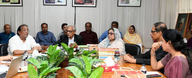 বছরব্যাপী ‘নজরুল বর্ষ’ উদ্‌যাপনে সংস্কৃতি মন্ত্রণালয়ের  উচ্চপর্যায়ের প্রস্তুতিমূলক সভা অনুষ্ঠিত