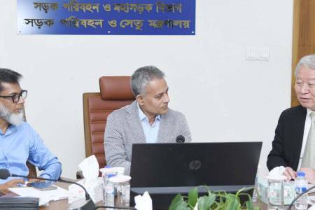 সড়ক ও সেতু মন্ত্রীর সাথে জাইকা প্রেসিডেন্টের সাক্ষাৎ